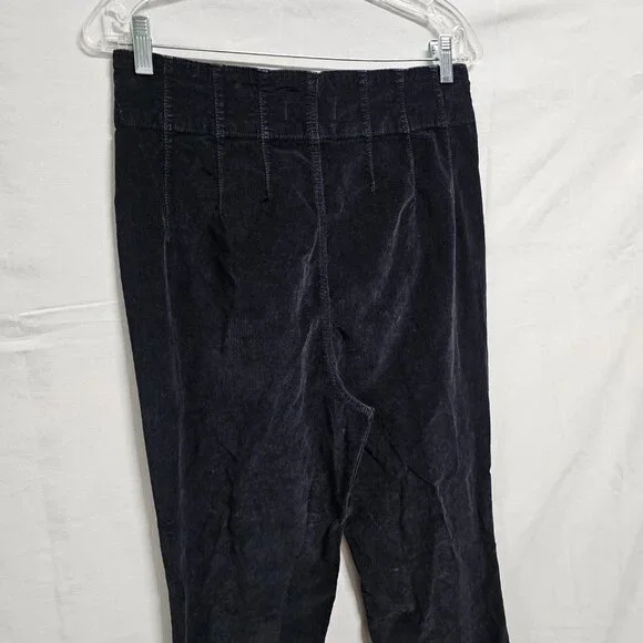 Free People Jayde Seamed Corduroy Flare Pants Size 31 Black - Picture 5 of 16